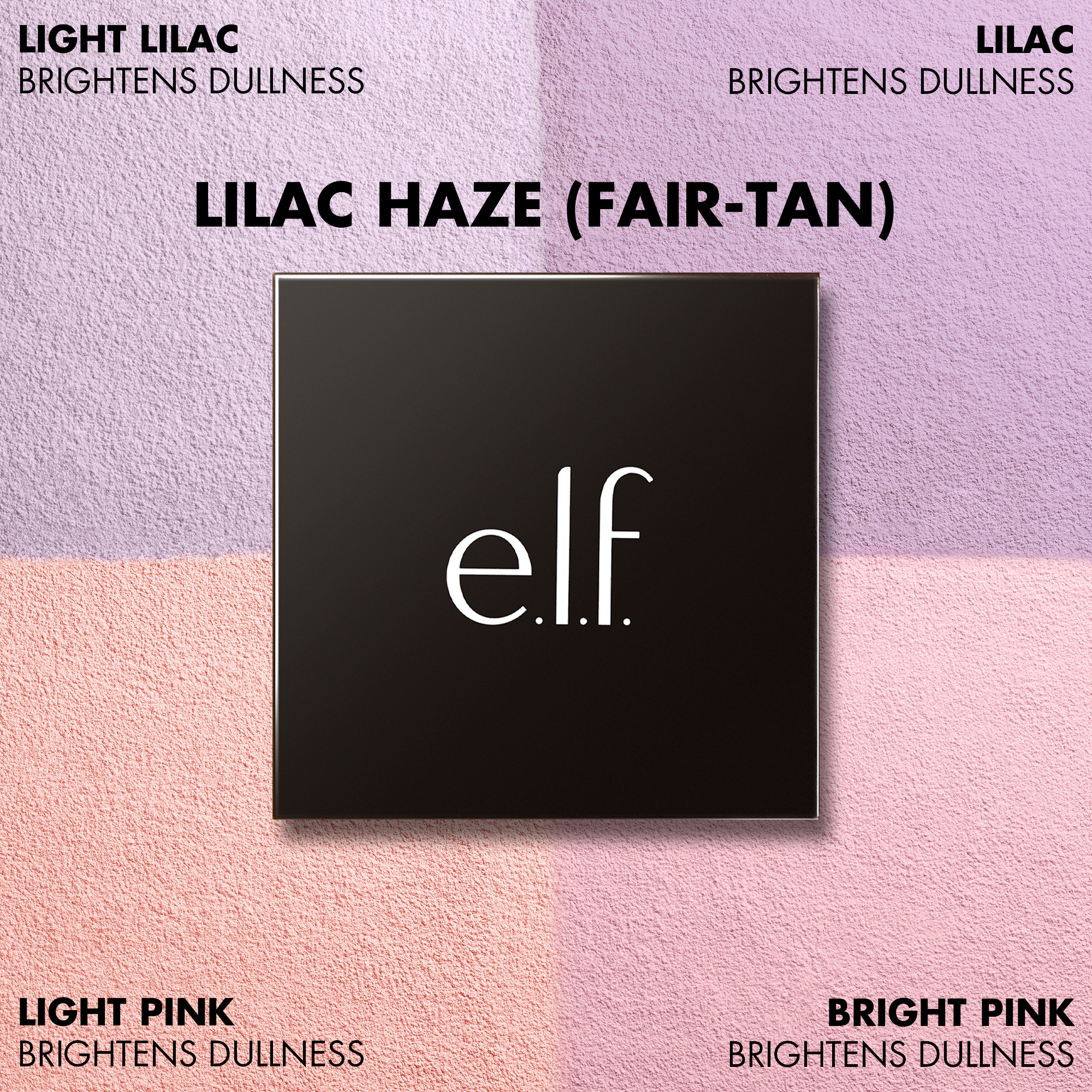 E.L.F. SET IT BRIGHT CORRECTING & BRIGHTENING SETTING POWDER QUAD (CUARTETO DE POLVO SUELTO PARA ROSTRO)